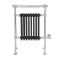 Elektrische Handdoekradiator Klassiek Chroom/Antraciet 62 x 93cm x 23cm Incl. Standaard Verwarmingselement | Elizabeth