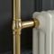Handdoekradiator Klassiek 96,3cm x 67,3cm (met Overhangend Handdoekrek) - Satijn Goud | Elizabeth
