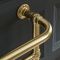 Handdoekradiator Klassiek 96,3cm x 67,3cm (met Overhangend Handdoekrek) - Satijn Goud | Elizabeth