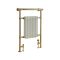 Handdoekradiator Klassiek 96,3cm x 67,3cm (met Overhangend Handdoekrek) - Satijn Goud | Elizabeth
