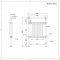 Handdoekradiator CV Klassiek 93cm x 62cm - Geborsteld Brons/Wit | Elizabeth