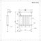 Handdoekradiator CV Verticaal Klassiek 93cm x 62cm - Chroom / Wit | Elizabeth