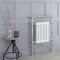 Handdoekradiator CV Verticaal Klassiek 93cm x 62cm - Chroom / Wit | Elizabeth