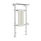 Elektrische Handdoekradiator Klassiek Chroom/Wit 45,2 x 93cm x 23cm Incl. Standaard Verwarmingselement | Elizabeth