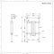 Handdoekradiator CV Verticaal Klassiek 93cm x 45,2cm - Chroom/Antraciet | Elizabeth