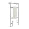 Handdoekradiator CV Verticaal Klassiek 93cm x 45,2cm - Chroom / Wit | Elizabeth