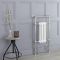 Handdoekradiator CV Verticaal Klassiek 93cm x 45,2cm - Chroom / Wit | Elizabeth