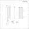 Verticale Design Radiator Enkel Paneel 178cm x 59cm - Zwart | Revive