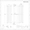 Design Radiator CV Verticaal (Dubbel Paneel) Modern 178cm x 47,2cm - Lichtgrijs | Revive
