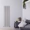 Design Radiator CV Verticaal (Dubbel Paneel) Modern 178cm x 47,2cm - Lichtgrijs | Revive