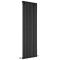 Verticale Design Radiator Enkel Paneel 178cm x 59cm - Zwart | Revive