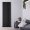 Verticale Design Radiator Enkel Paneel 178cm x 59cm - Zwart | Revive