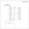 Design Radiator CV Verticaal (Dubbel Paneel) Modern 178cm x 47,2cm - Wit | Revive Caldae