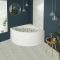 Whirlpool Hoekbad Modern Glanzend Wit 120cm x 120cm met Paneel | Belstone