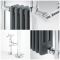 Handdoekradiator Dual Fuel / Hybride Klassiek Olie Gewreven Brons 45cm x 93cm Optionele Wifi Thermostaat en Kabelafdekking | Elizabeth