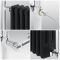Elektrische Handdoekradiator Klassiek Chroom/Zwart 79 x 93cm x 23cm Incl. Standaard Verwarmingselement | Elizabeth