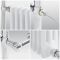 Elektrische Handdoekradiator Klassiek Chroom /Wit 79 x 93cm x 23cm Incl. Standaard Verwarmingselement | Elizabeth