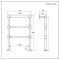 Handdoekradiator CV Klassiek 96,6cm x 67,3cm - Donker Geborsteld Messing | Countess