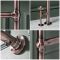 Handdoekradiator CV Klassiek 96,6cm x 67,3cm - Geborsteld Brons | Countess