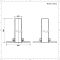 d.15mm Verwarmingsbuis 18,5cm &  2 x Rozetten Verchroomd Messing