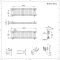 Kolomradiator CV Horizontaal 2-Koloms Klassiek 30cm x 101cm - Wit | Windsor