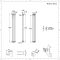 Kolomradiator CV Verticaal 2-Koloms Klassiek 150cm x 20cm - Wit | Windsor