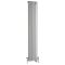 Kolomradiator Verticaal Dual Fuel / Hybride Klassiek Antraciet 29cm  x 150cm Keuze Radiatorkranen en Wi-Fi Thermostaat | Windsor