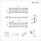 Kolomradiator CV Horizontaal 2-Koloms Klassiek 30cm x 119cm - Wit | Windsor