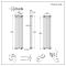 Kolomradiator CV Verticaal 3-Koloms Klassiek 150cm x 38cm - Wit | Windsor