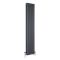 Kolomradiator Verticaal Dual Fuel / Hybride Klassiek Antraciet 38 x 180cm Keuze Radiatorkranen en Wi-Fi Thermostaat | Windsor