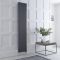 Kolomradiator Elektrisch Klassiek Verticaal (3-Kolommen) Antraciet 180cm x 38cm | Keuze WiFi-Thermostaat en Kabelafdekking | Windsor
