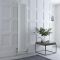 Kolomradiator Verticaal Dual Fuel / Hybride Klassiek Wit 38 x 180cm Keuze Radiatorkranen en Wi-Fi Thermostaat | Windsor