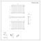 Kolomradiator CV Horizontaal 3-Koloms Klassiek 60cm x 101cm - Wit | Windsor