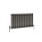 Kolomradiator Horizontaal Klassiek 3-kolommen - Gelakt Ruw Metaal | 60cm x 101cm | Windsor