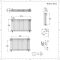 Kolomradiator CV Horizontaal 4-Koloms Klassiek 60cm x 101cm - Wit | Windsor