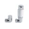 Radiatorkranen Thermostatisch Haaks Verkeerd Chroom en Wit 15mm