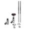 Radiatorkranen Set Thermostatisch Haaks Chroom| Windsor