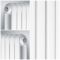 Design Radiator CV Verticaal (Dubbel Paneel) Modern 180cm x 38,3cm - Wit | Saffre