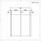 Spiegelkast - Wit Hoogglans - 65 x 60 x 10cm | Cluo