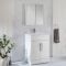 Spiegelkast - Wit Hoogglans - 65 x 60 x 10cm | Cluo