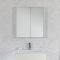 Spiegelkast - Wit Hoogglans - 65 x 60 x 10cm | Cluo