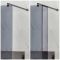 Inloopdouche 1 Vaste Rookglas Douchewand | Keuze Afmeting en Afwerking Steeneffect Douchebak | 30cm Zijwand Optie | Nox-Luna