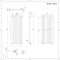 Verticale Design Radiator Enkel Paneel 140cm x 59cm - Wit | Revive