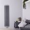 Designradiator Verticaal 172cm x 39cm - Mat Zilver | Tatra