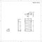 Handdoekradiator Verticaal 83,5cm x 50cm Middenonderaansluiting - Zilver | Torun