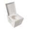 Hangend Toilet Modern Wit met Hoog Muurframe | Keuze Bedieningsplaat | Halwell
