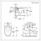 Hangend Toilet Randloos Modern Wit met Kort Muurframe | Keuze Bedieningsplaat | Kenton