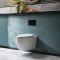 Hangend Toilet Randloos Modern Wit met Kort Muurframe | Keuze Bedieningsplaat | Kenton