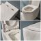 Hangend Toilet Randloos Modern Wit met Kort Muurframe | Keuze Bedieningsplaat | Covelly