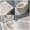 Hangend Toilet Randloos Modern Wit met Kort Muurframe | Keuze Bedieningsplaat | Ashbury
